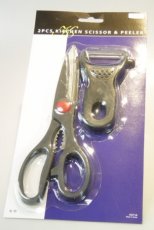 K5718 2PCS KITCHEN SCISSOR & PEELER