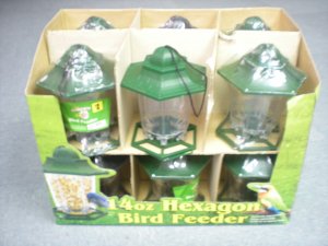 K6090 14oz BIRD FEEDER (HEXANGLE SHAPE)