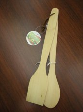 K5508 2 PCS WOODEN LADLE & SPOON (40cm)