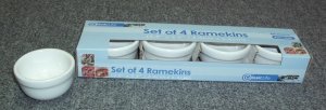 CK1189/4 S/4 PORCELAIN RAMEKINS