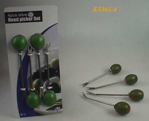 K5361/4 4PCS OLIVE HEAD PICKER SET