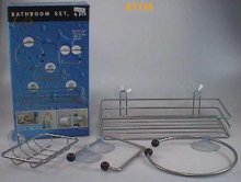 K5338 4PCS METAL WIRE BATHROOM SETS (W/EASY-FIX POWERFUL SUCTIO