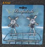 K5144 " FAUCET" DESIGN SOAPDISH W/2 SUCTION CUPS