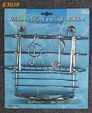 K5039 2 IN 1 MUSICAL SHOWER RACK+ SOAP HOLDER