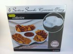 CK1656 4 SECTION SNACK AND SAUCE DISH