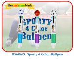 K5606/3 Sporty 4 Color Ballpen