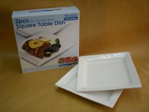 CK1259/2 CERAMIC SQUARE TABLE DISH