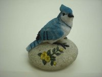 CK1335A POLYSTONE DECORATIVE BIRD ON STONE