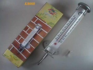 K8008 HANGING THERMOMETER W/METAL RACK