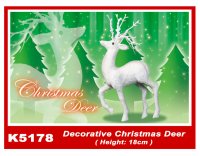 K5178 Decorative Christmas Deer (Height: 18cm)