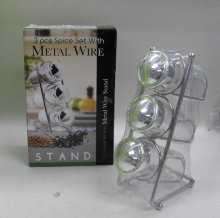 K6161 3 PCS SPICE SET W/METAL WIRE STAND