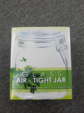 CK1354 GLASS STORAGE JAR W/ AIR-TIGHT LID(10X10X13CM)