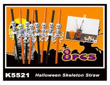 K5521 Halloween Skeleton Straw