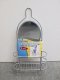 K5753 /METAL WIRE SHOWER CADDY W/MIRROR & HOOK