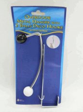 K6157 OVERDOOR METAL HANGER WITH 2 BALL DECO HOOKS