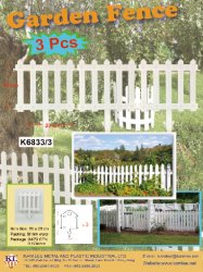 K6833/3 S/3 GARDEN FENCE