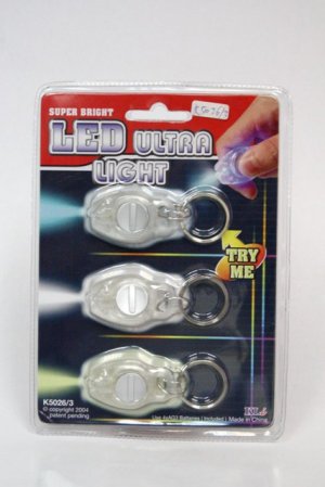 K5026/3 LED TORCH W/KEY RING