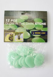 K6259*12 S/12 GLOW IN DARK STONE