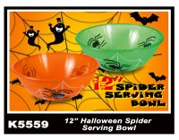 K5559 12'' Halloween Spider Serving Bowl