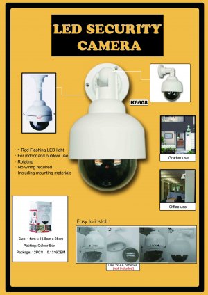 K6608 LED SECURITY DUMMY CAMERA