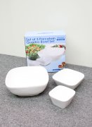 CK1296+7+8 SET OF 3 PORCELAIN QUADRO BOWL SET