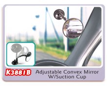 K3881B Adjustable Convex Mirror W/Suction Cup