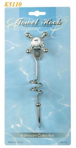 K5110 \"FAUCET\" DESIGN TOWEL RACK W/2 SUCTION CUP