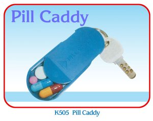 K505 PILL CADDY WITH KEY RING