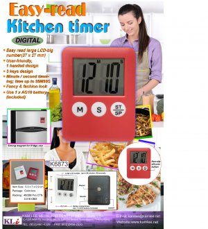 K6873 EASY READ KITCHEN TIMER (DIGITAL)