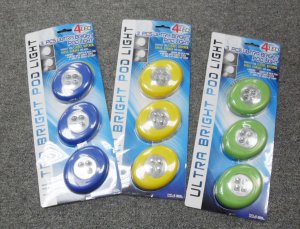 K5988/3i SET OF 3PCS OVAL SHAPE 4 LED POD LIGHT