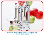 K5684 Stainless Steel Gadget Set 8.5 X 26cm (H)