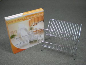 K5986 FOLDABLE DISH RACK (CHROME PLATED)