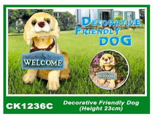 CK1236C Decorative Friendly Dog (Height 23cm)