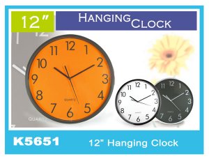 K5651 12\'\' Hanging Clock