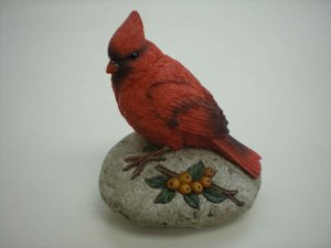 CK1335D POLYSTONE DECORATIVE BIRD ON STONE